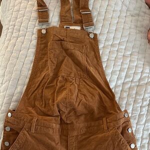 GAP Tan Corduroy Maternity Overalls